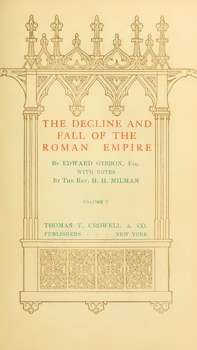 The decline and fall of the Roman Empire 