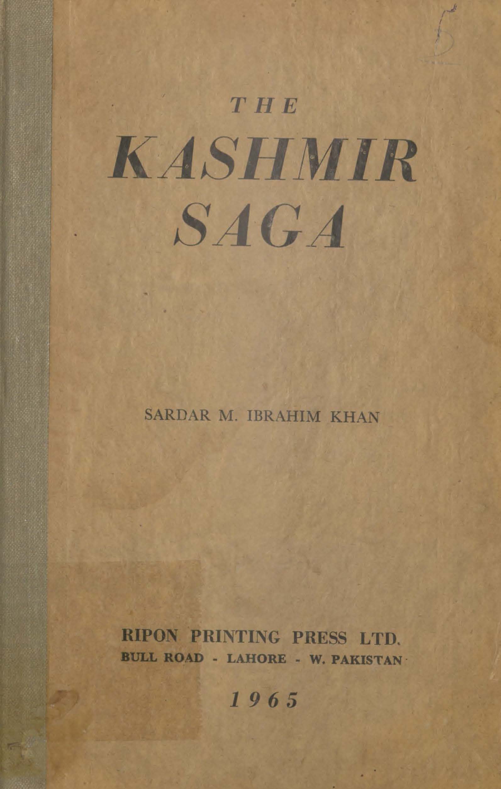 The Kashmir saga