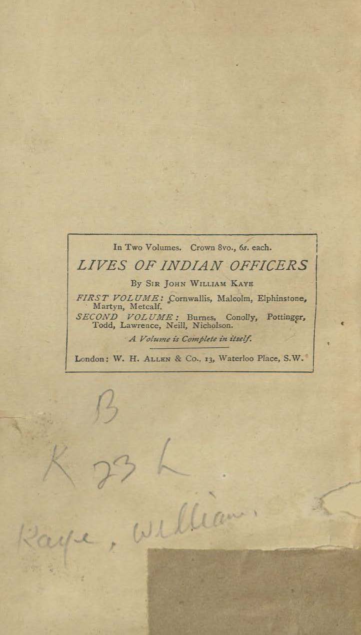 Lives of Indian officers