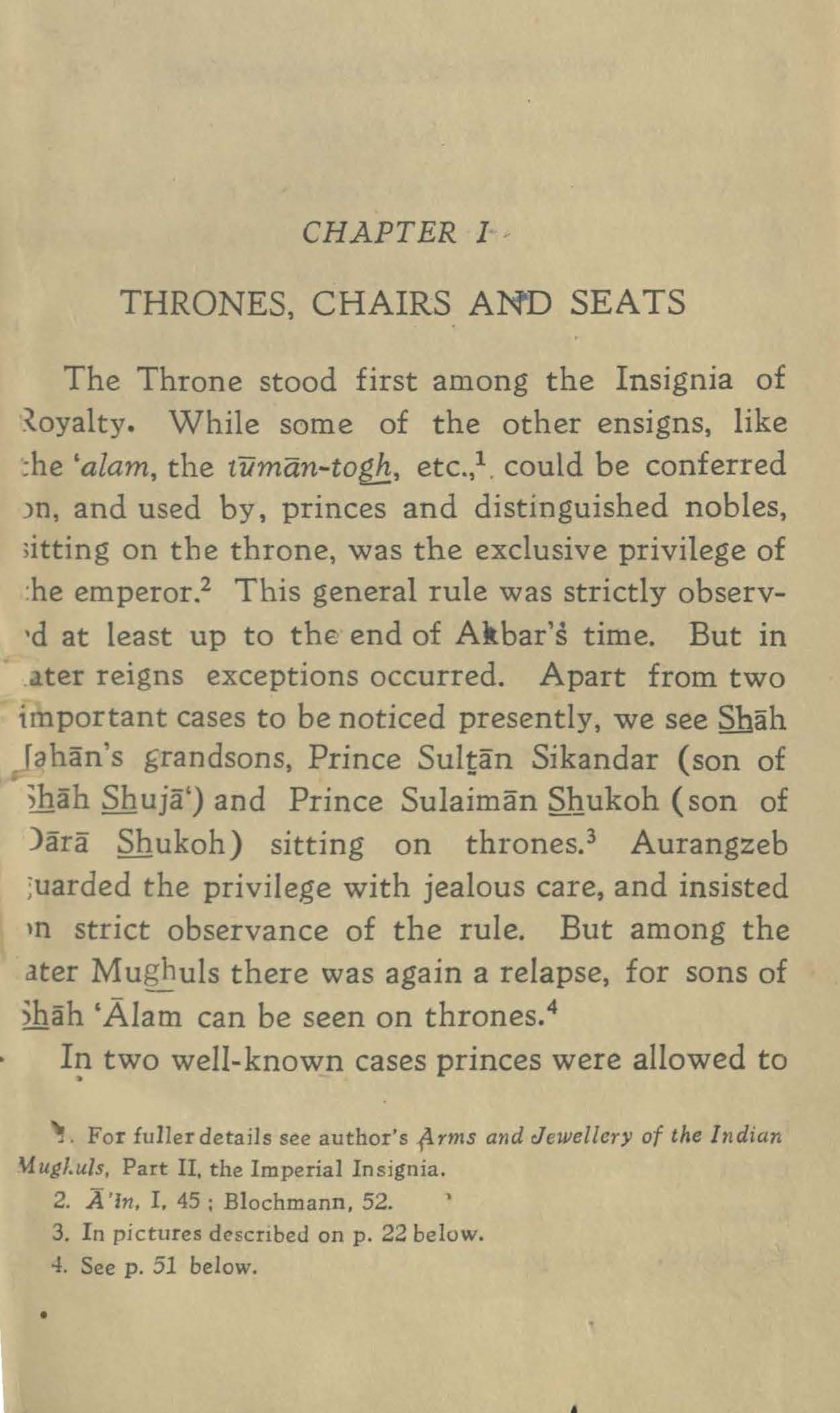 Thrones, tents, and their furniture used by the Indian Mughuls 