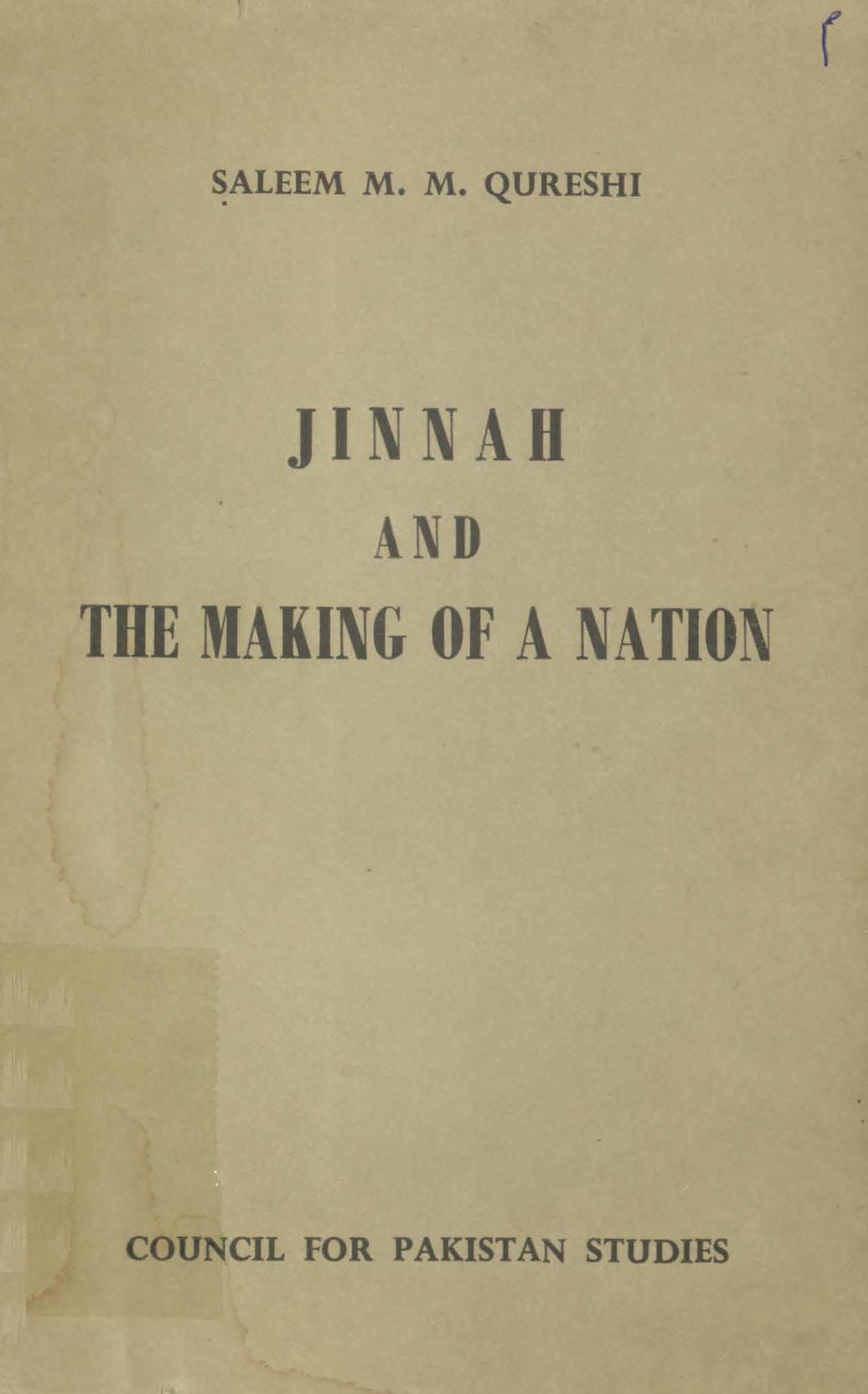 Jinnah and the making of a nation