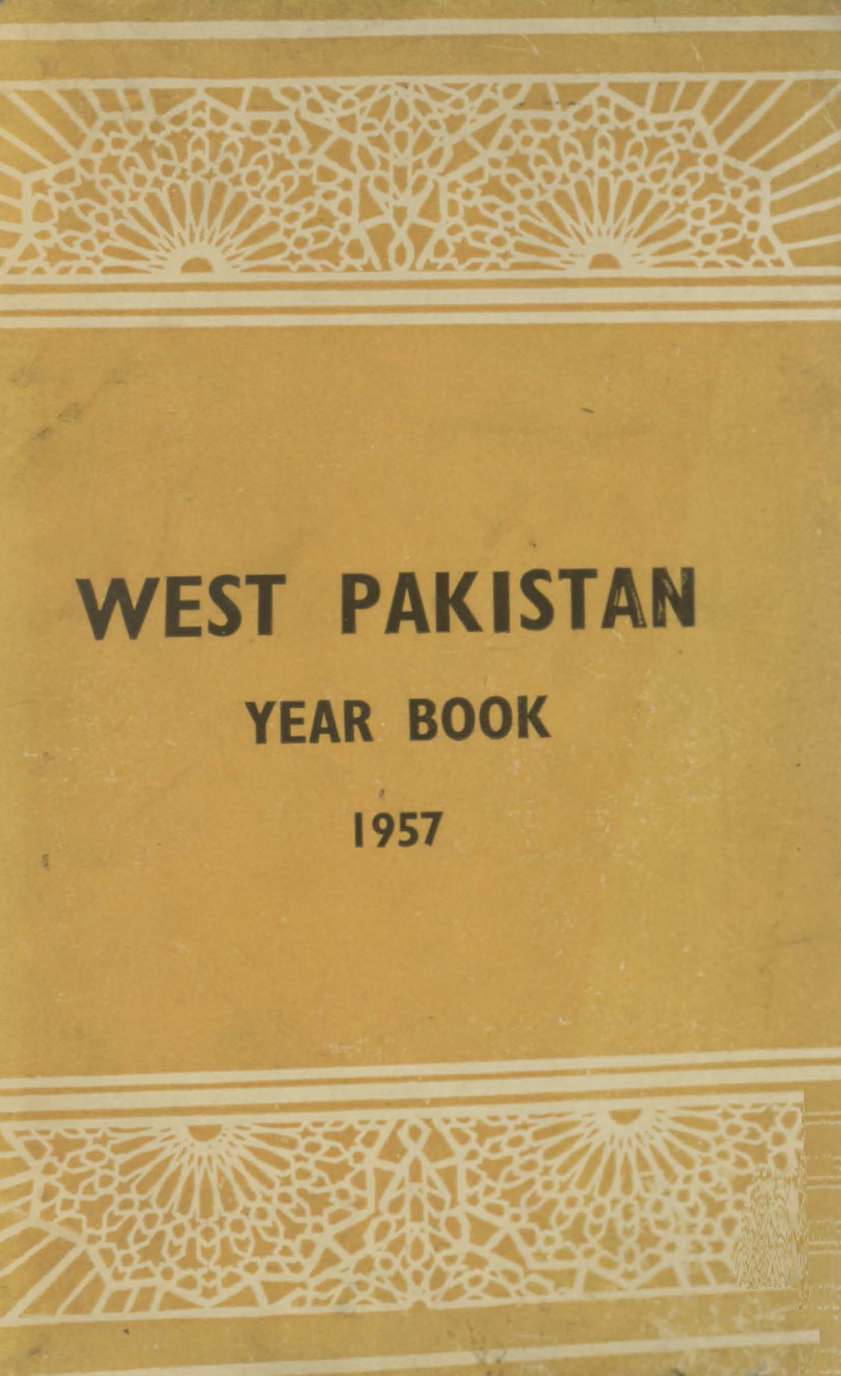 West Pakistan year book : 1957