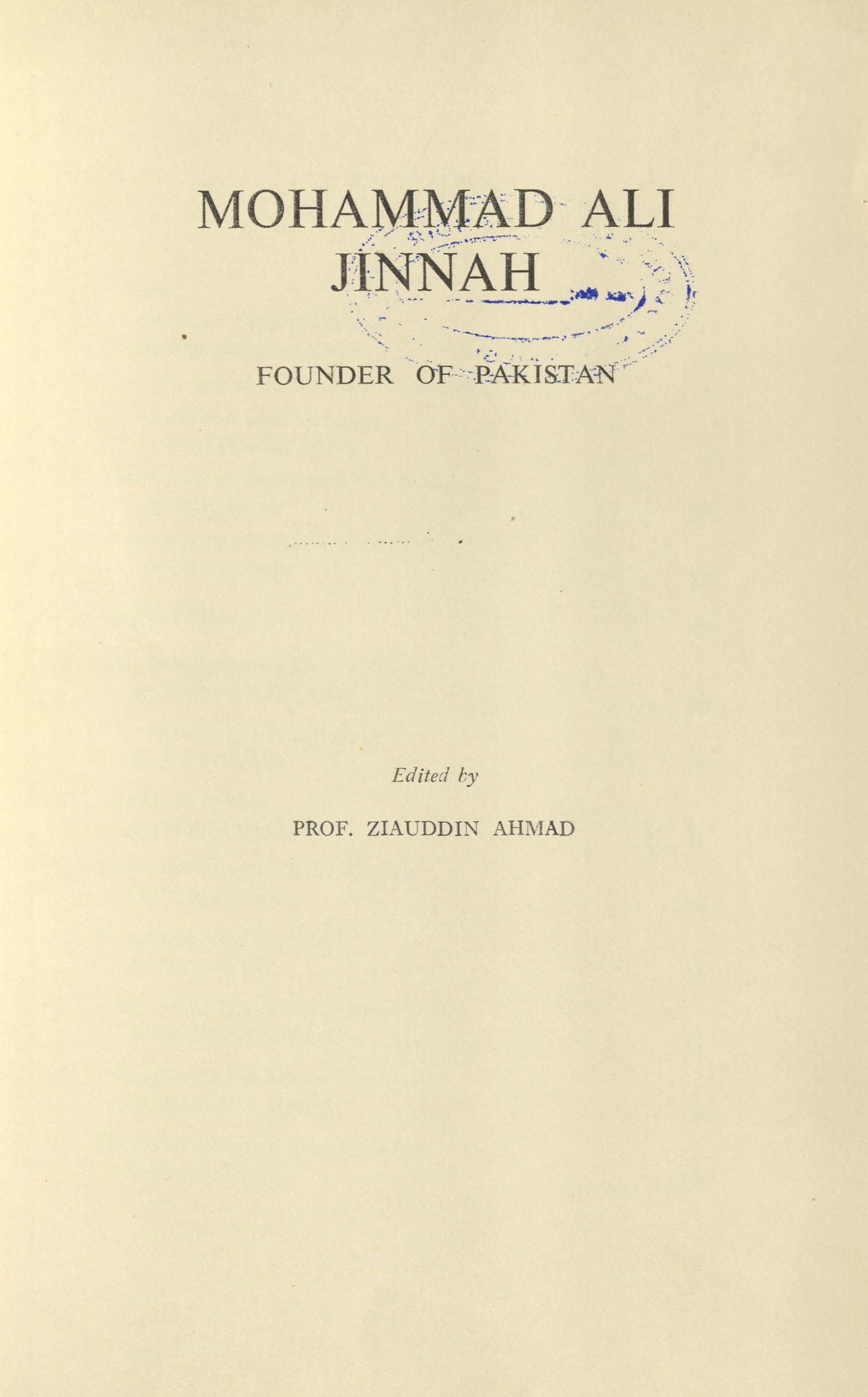 Mohammad Ali Jinnah 