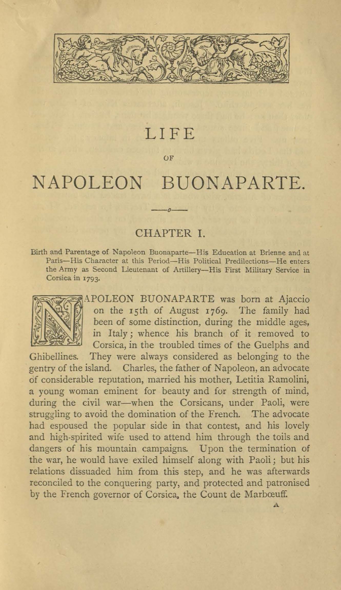 The life of Napoleon Buonaparte 