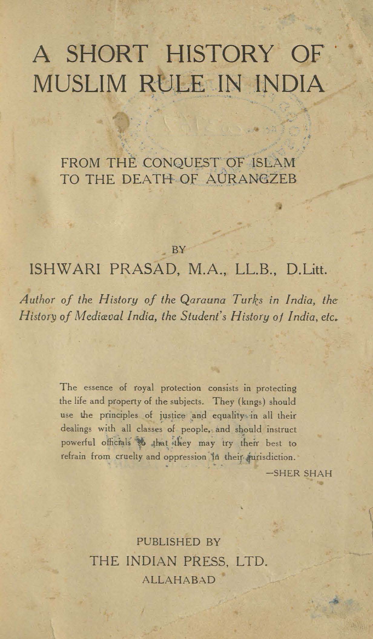 A short history of Muslim rule in India