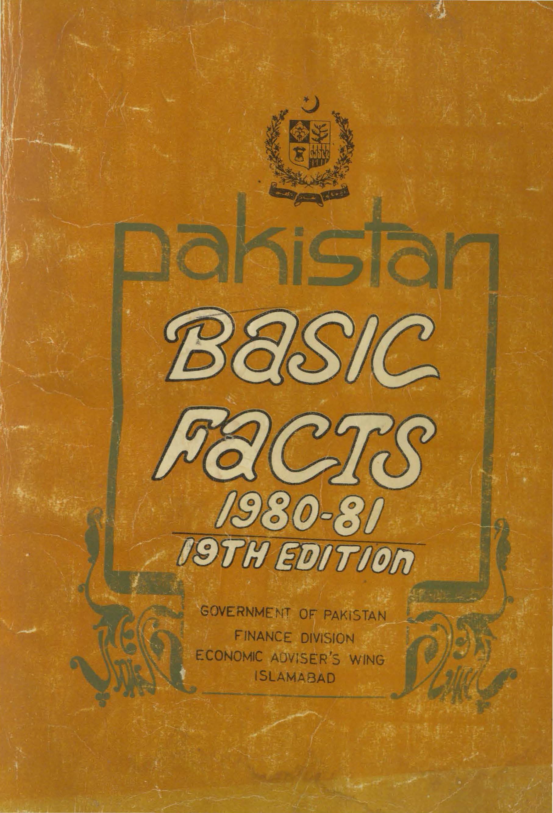 Pakistan, basic facts 1980-81