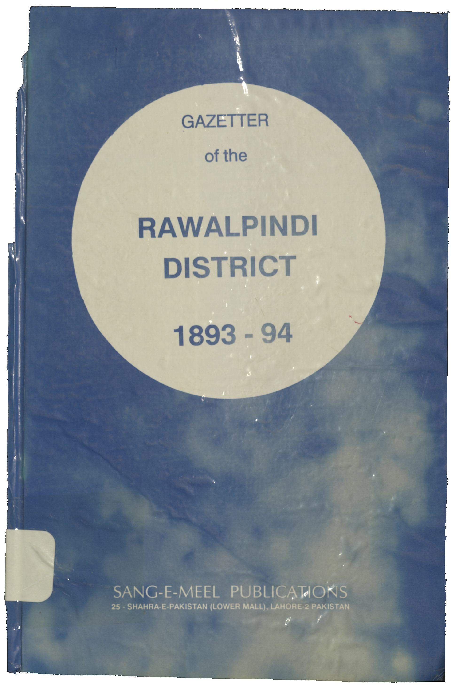 Gazetteer of the Rawalpindi District : 1893-94 