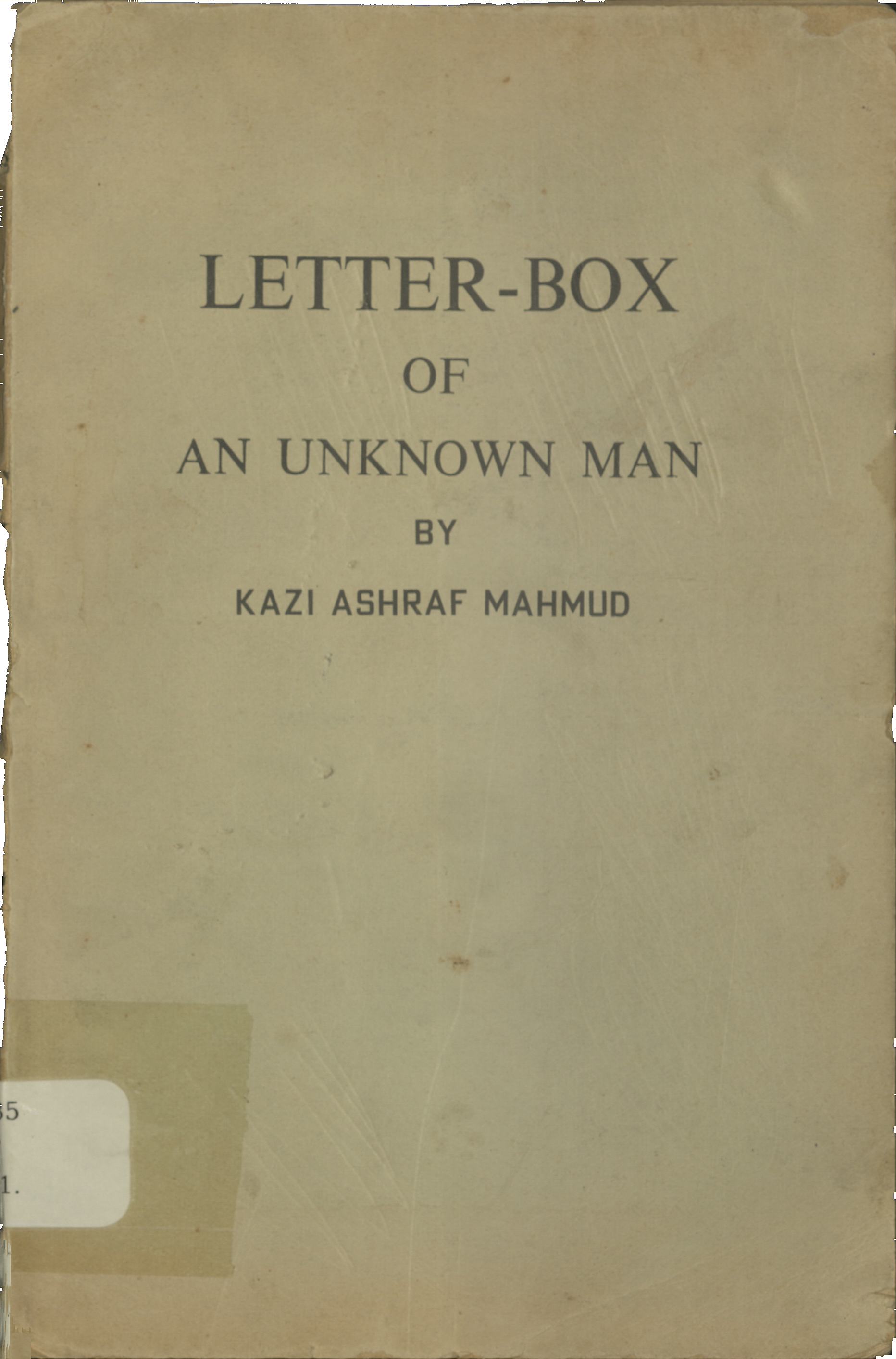 Letter-box of an unknown man