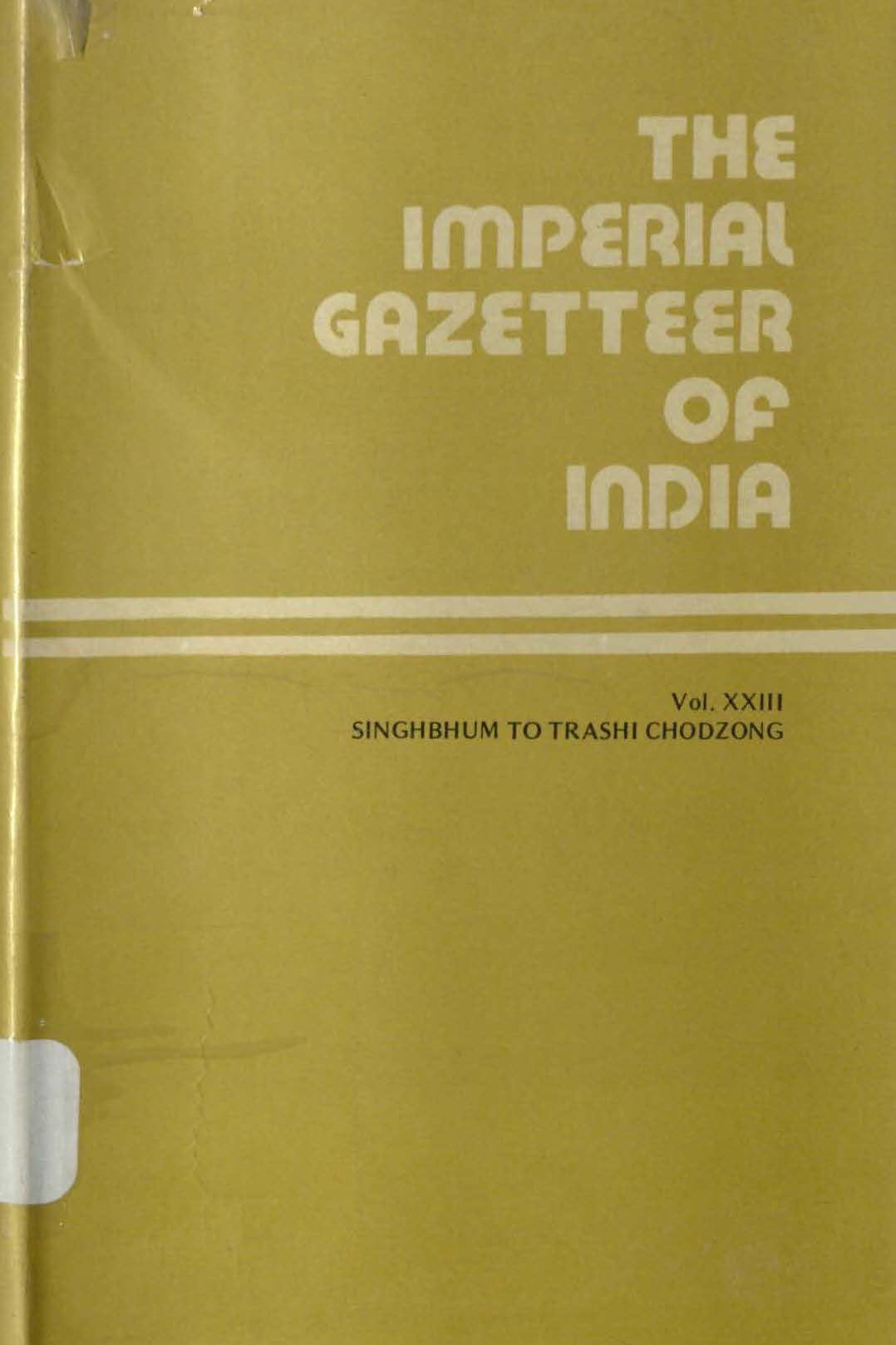 The Imperial gazetteer of India