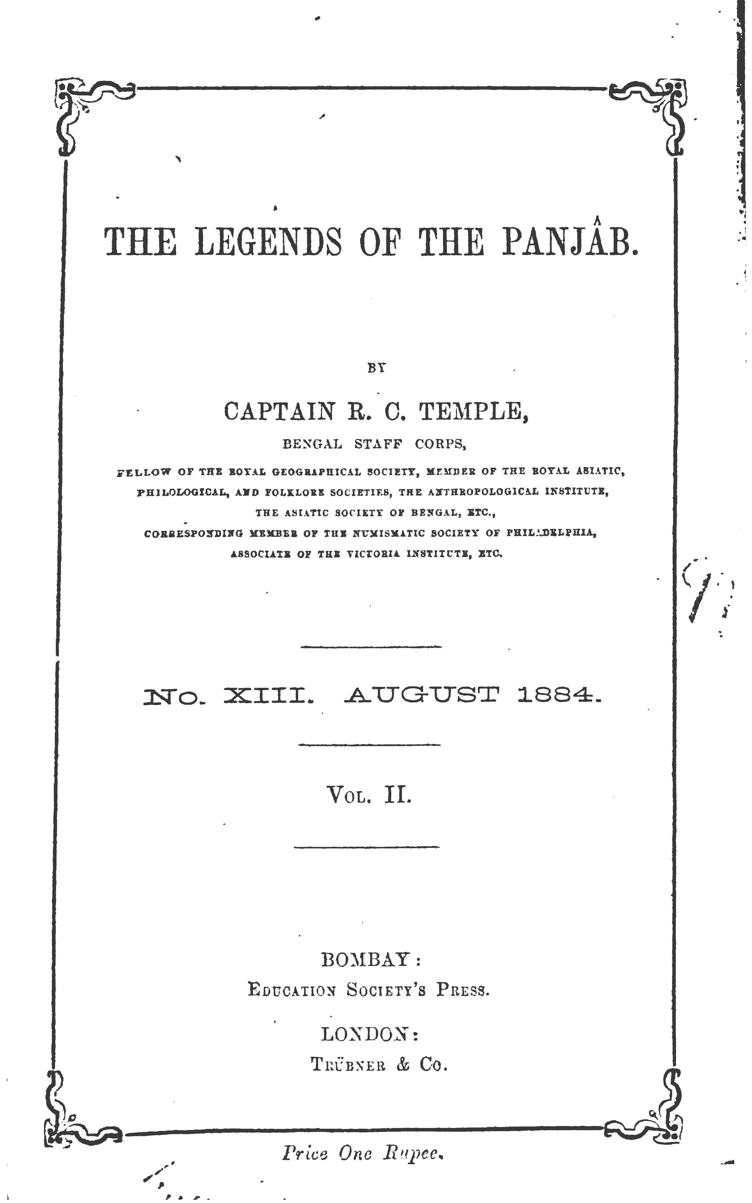 The Legends of the Panjab