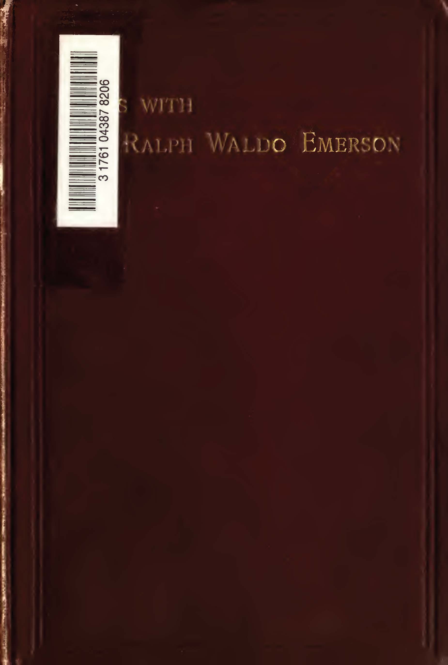 Talks with Ralph Waldo Emerson