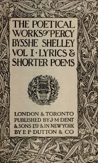 The Poetical Works of P. B. Shelley