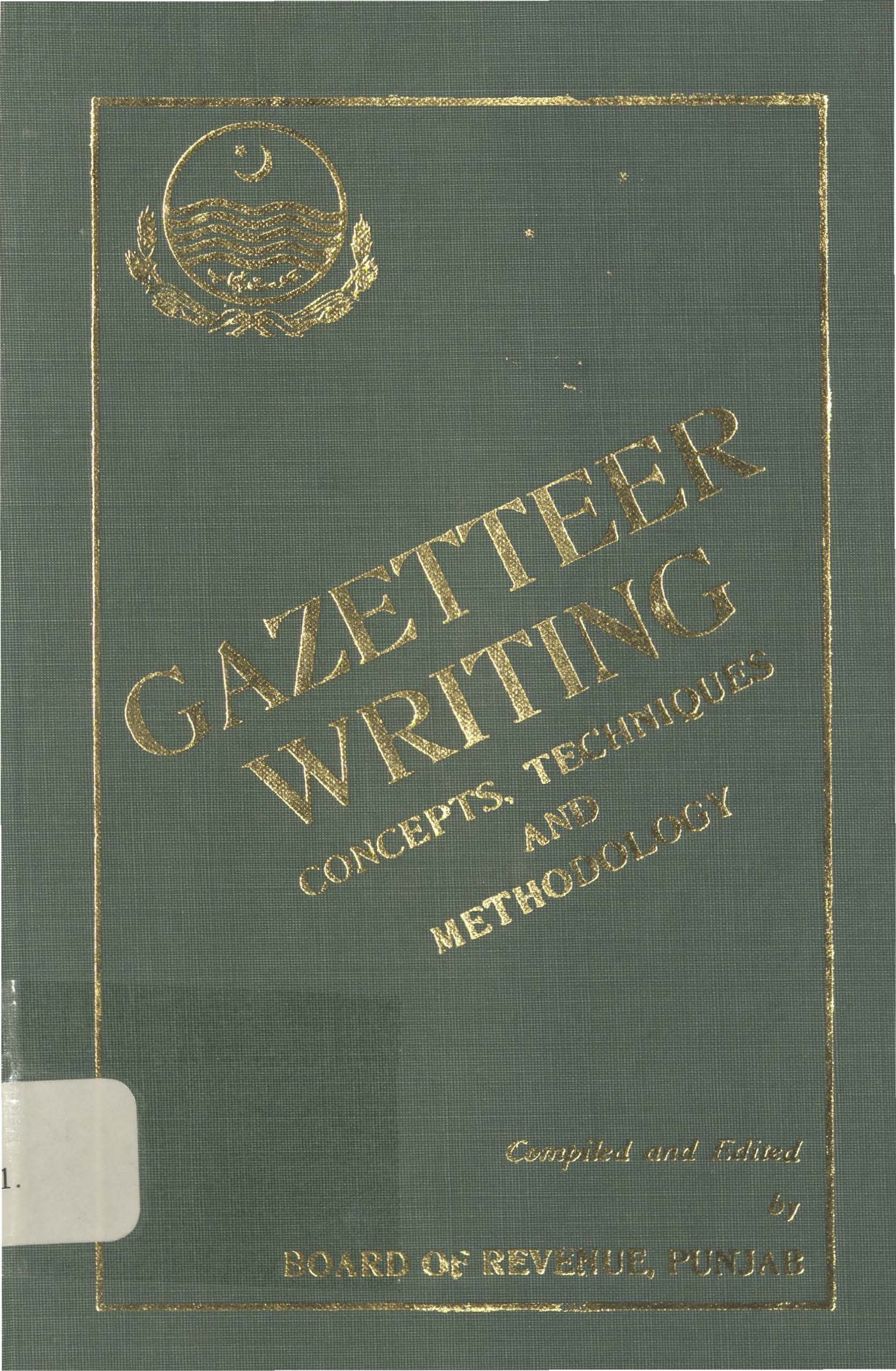 Gazetteer writing