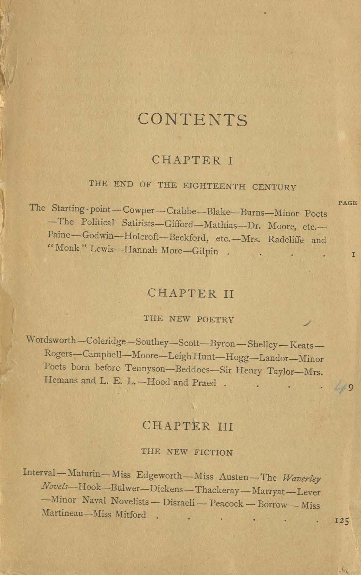 A History of Nineteenth Century Literature (1780-1895)