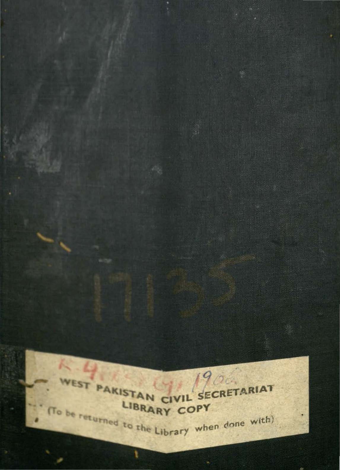 Madras Distric Gazetteers South Arcot, Volume I