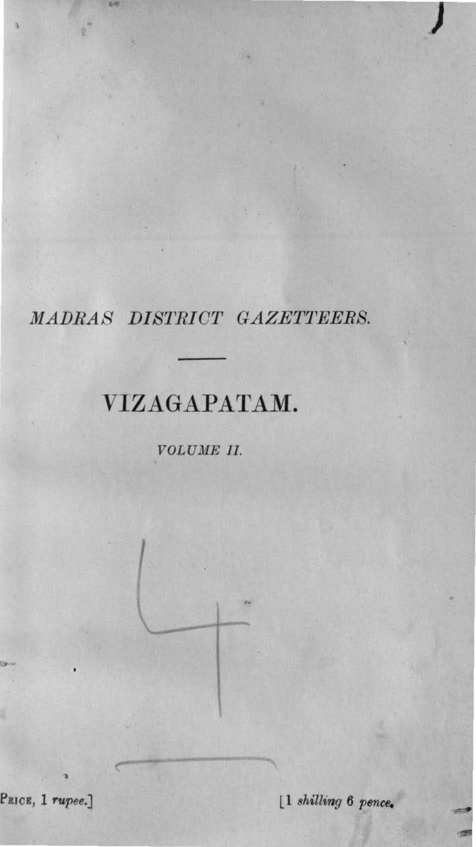 Madras Distric Gazetteers Statistical Appendex Vizagapatam District, Volume II 