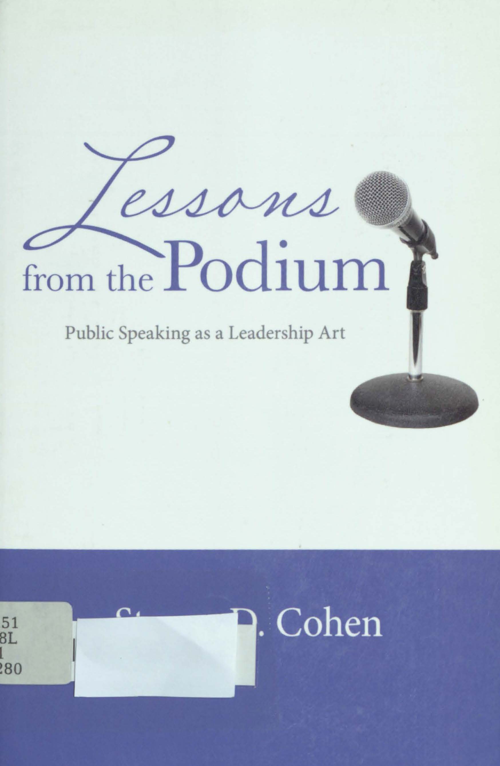 Lessons from the podium