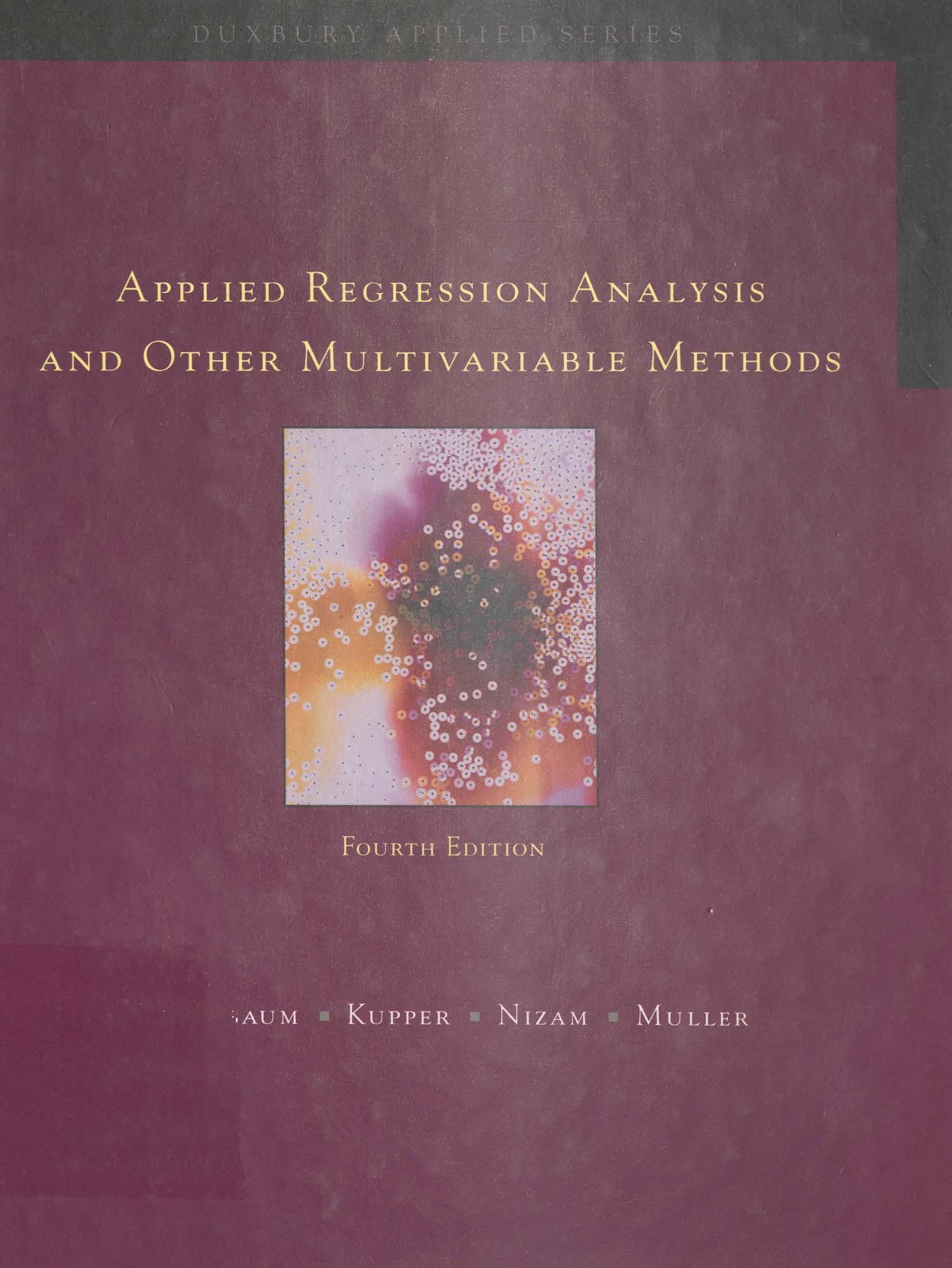 Applied regression analysis and other multivariable methods