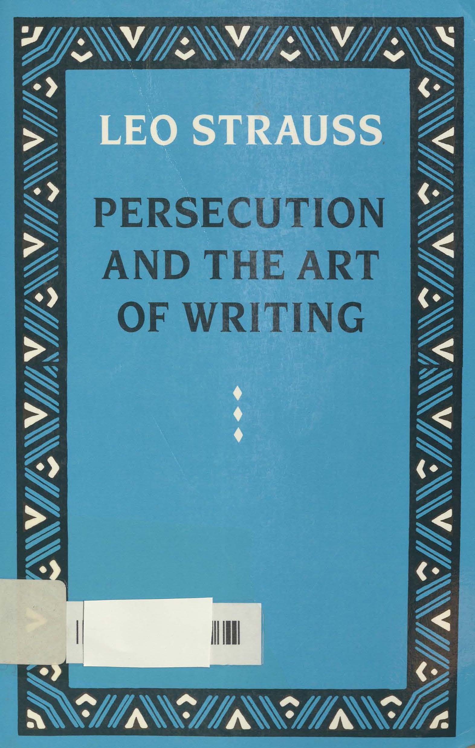 Persecution and the art of writing 