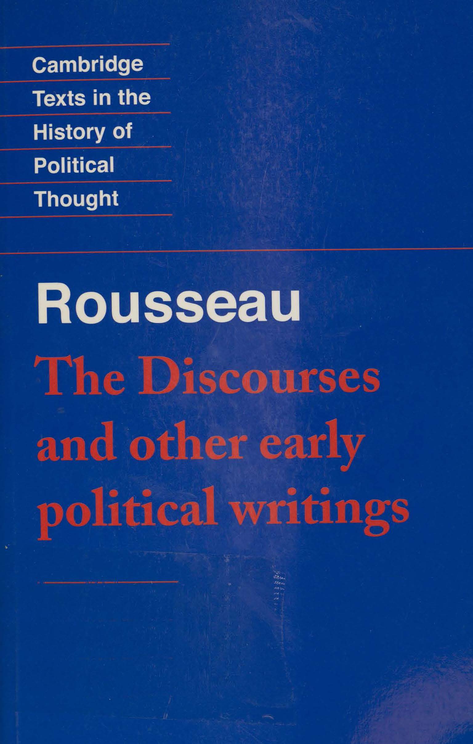 The discourses and other early political writings 