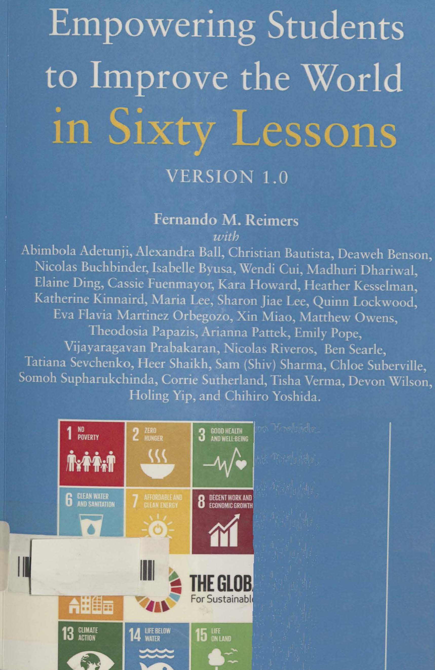 Empowering students to improve the world in sixty lessons 