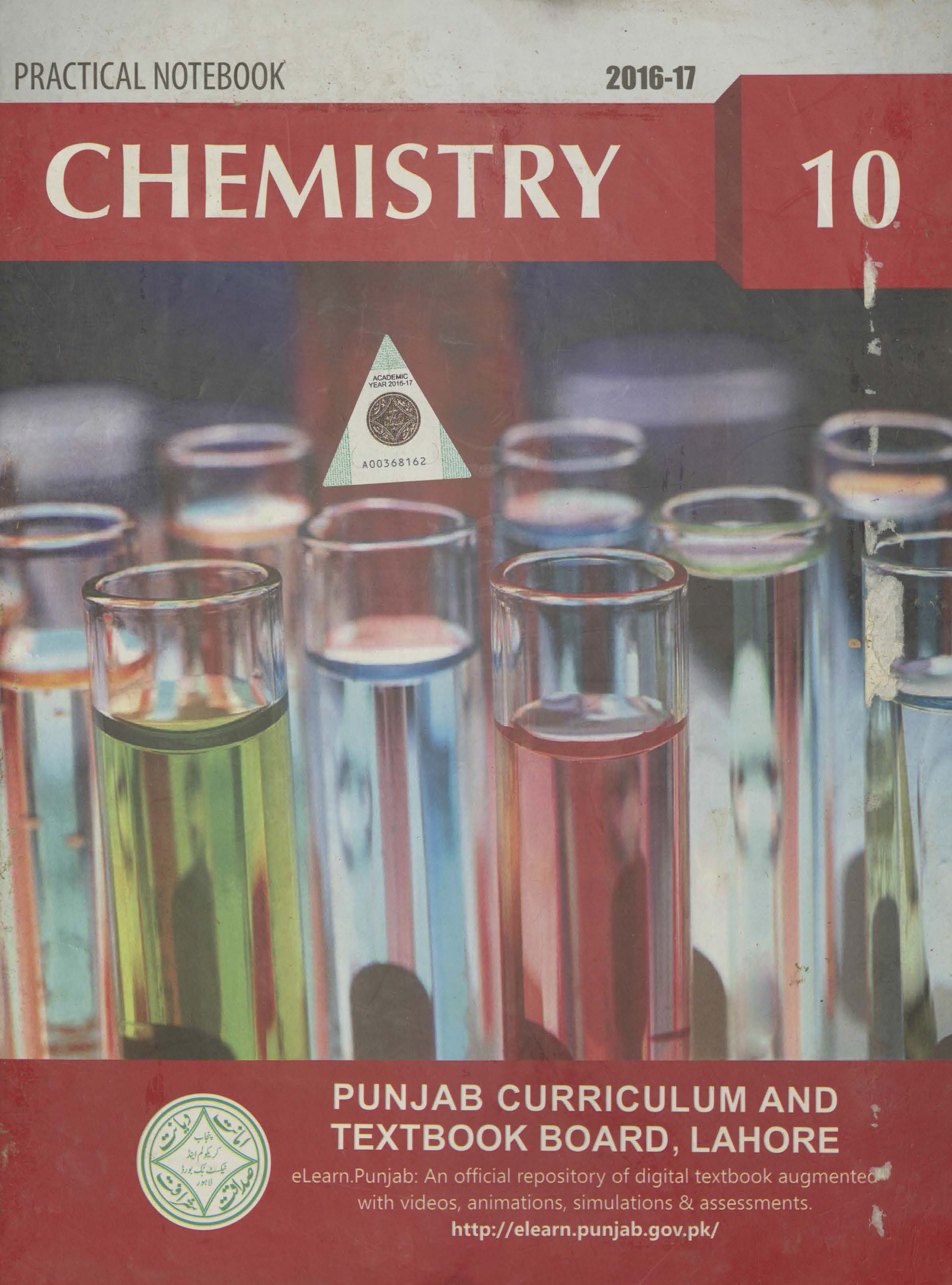 Practical notebook chemistry