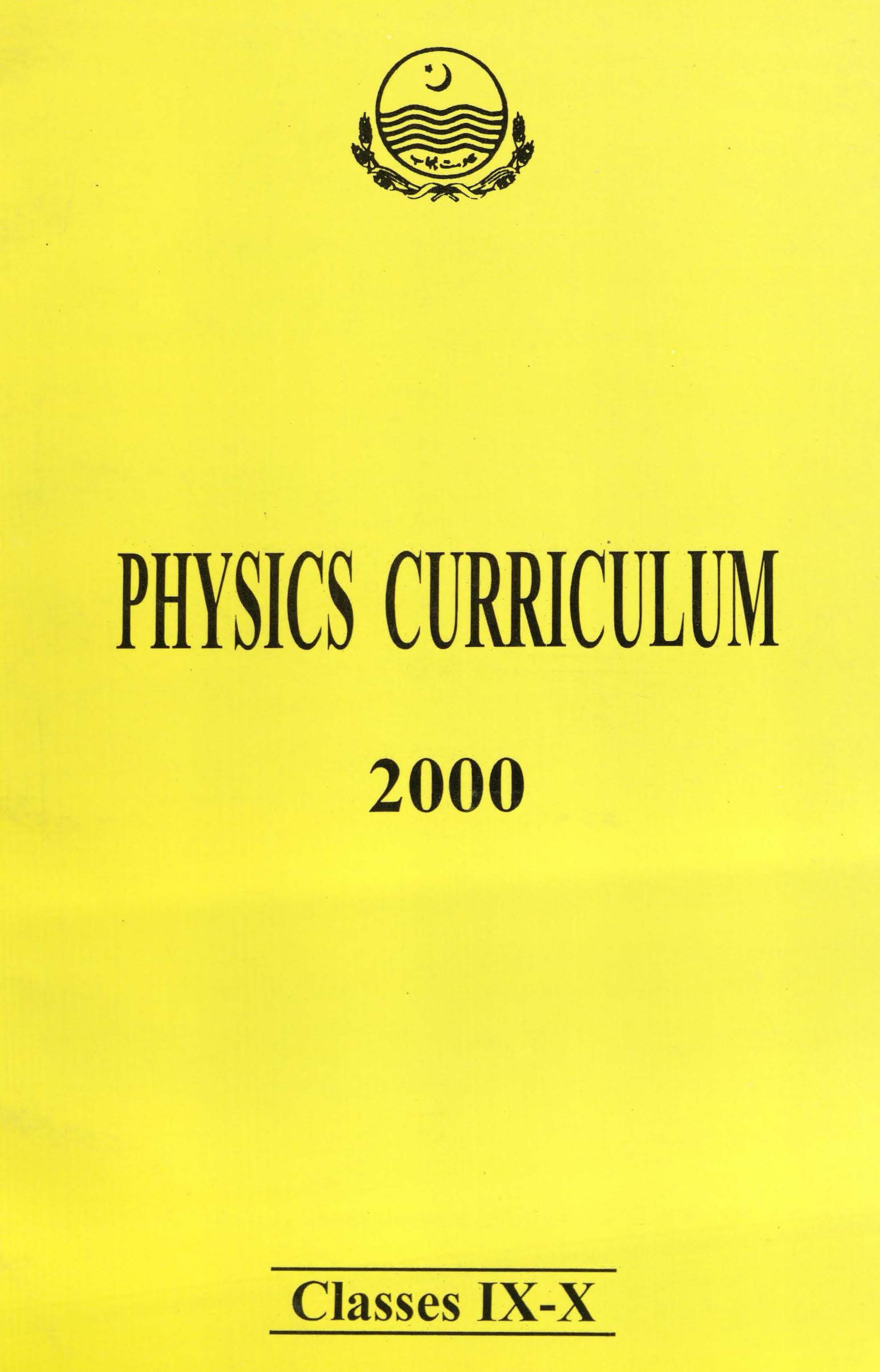 Physics Curriculum (Grade IX-X)