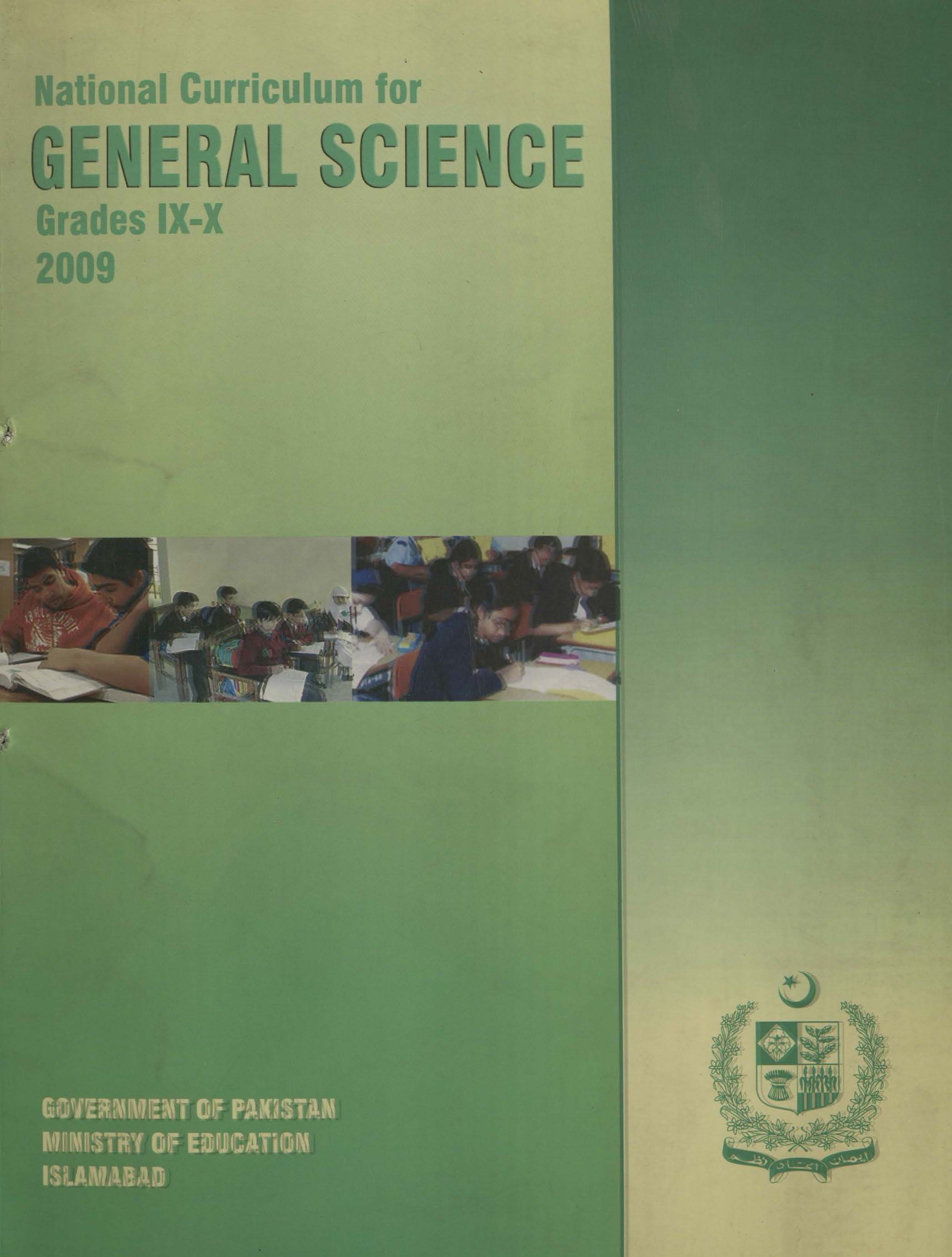 National Curriculum for General Science (Grade IX-X)