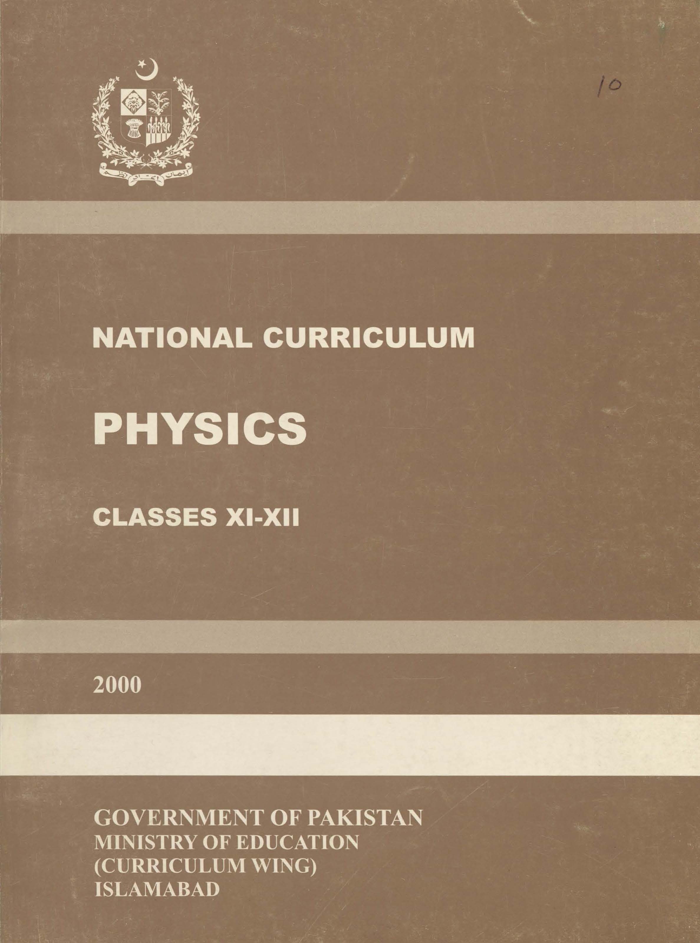 National Curriculum Physics (Grade XI-XII)