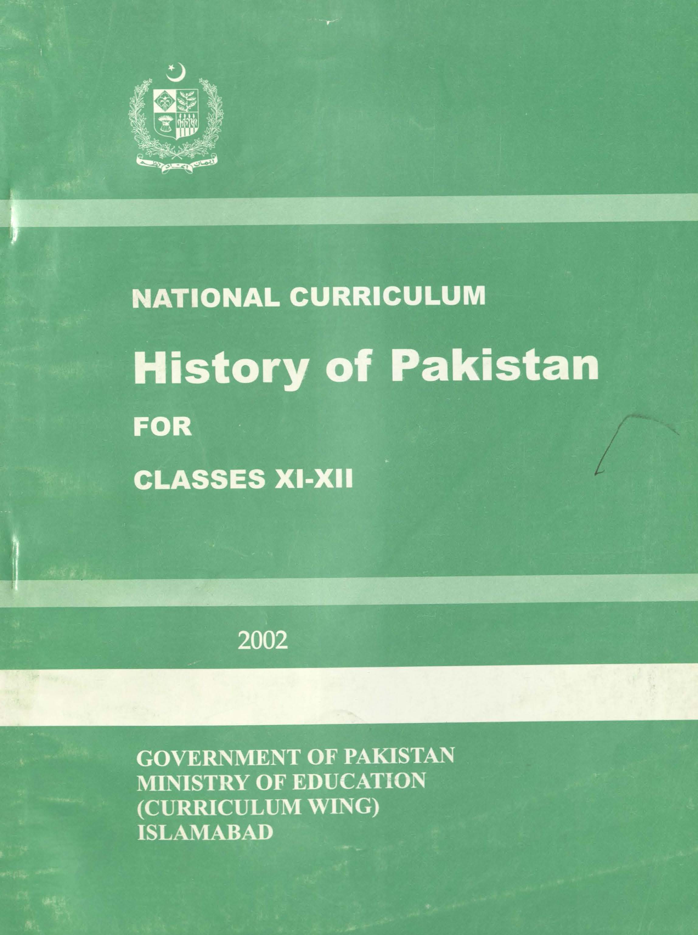  History of Pakistan (Grade XI-XII)