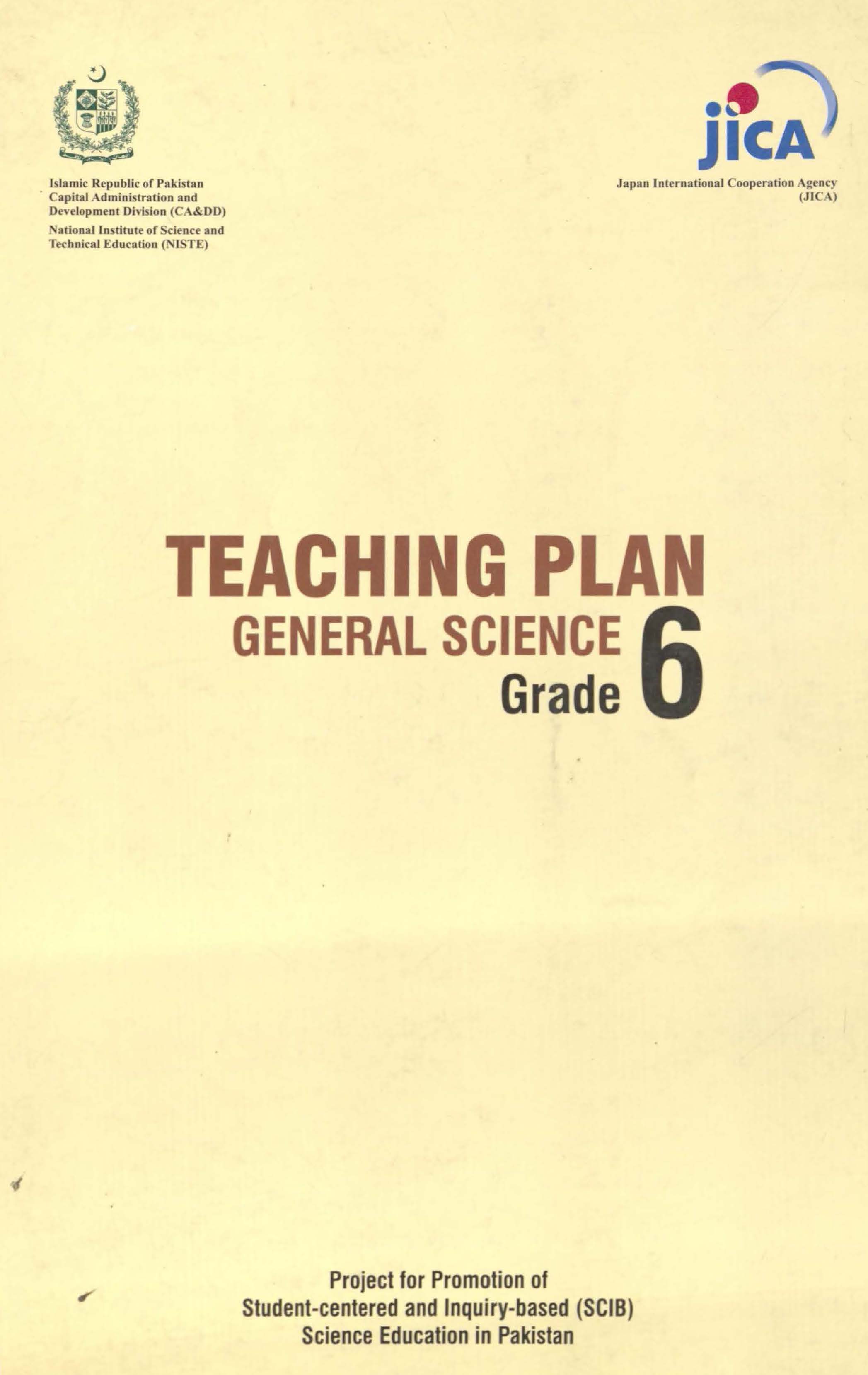 Teaching Plan General Science