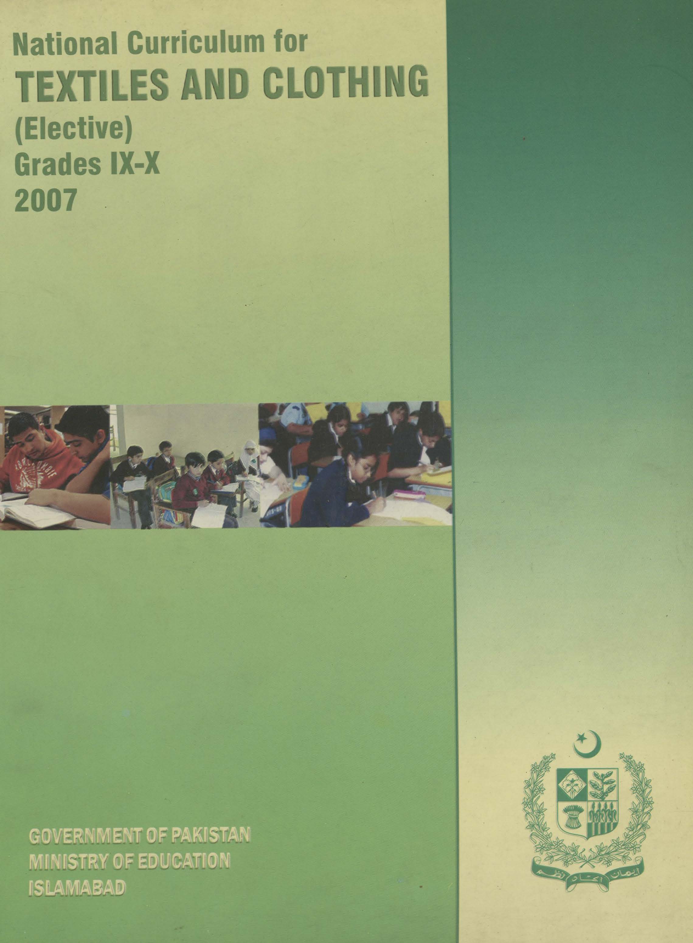 National Curriculum for Textiles and Clothing (Grade IX-X)