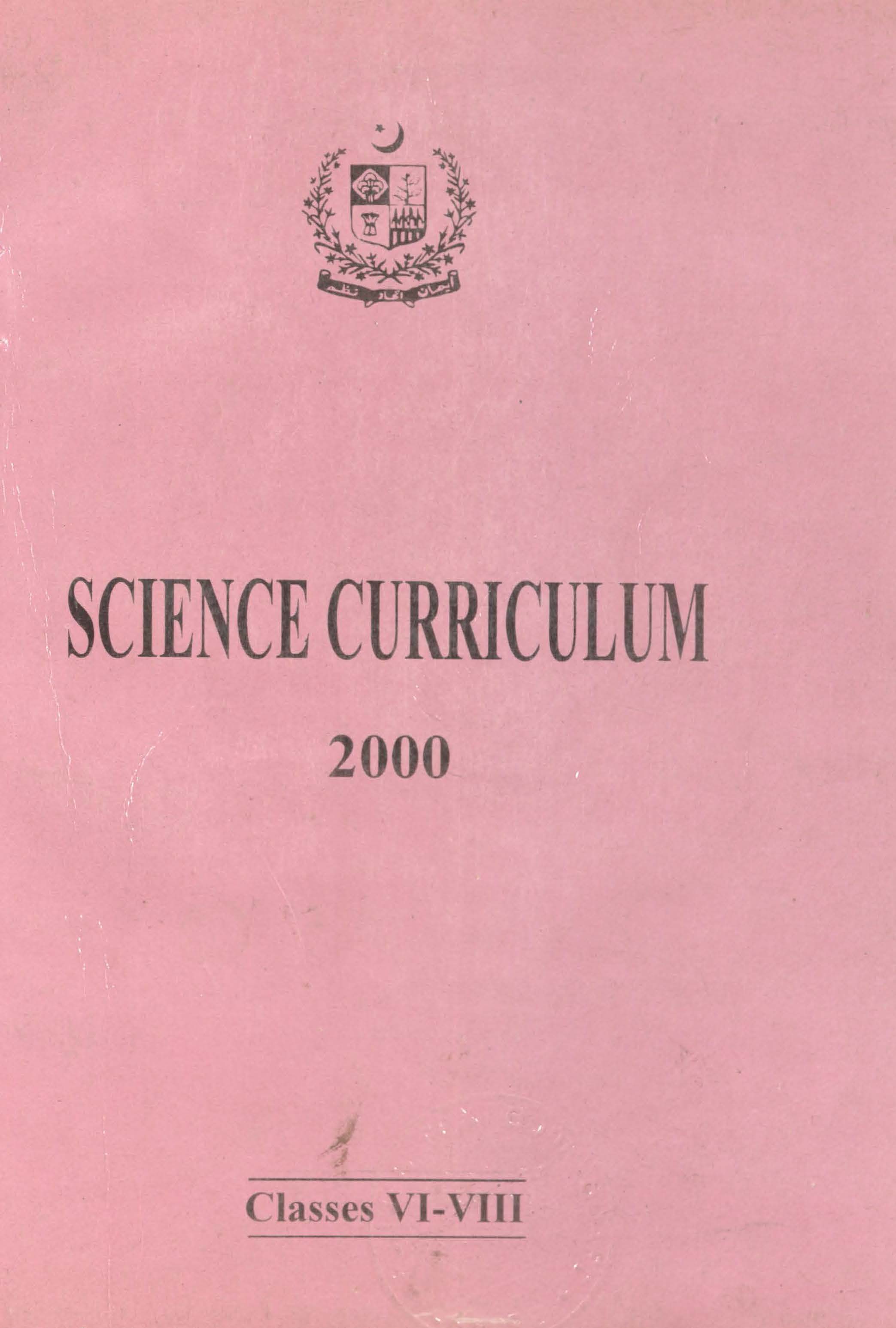 Science Curriculum (Grade VI-VIII)