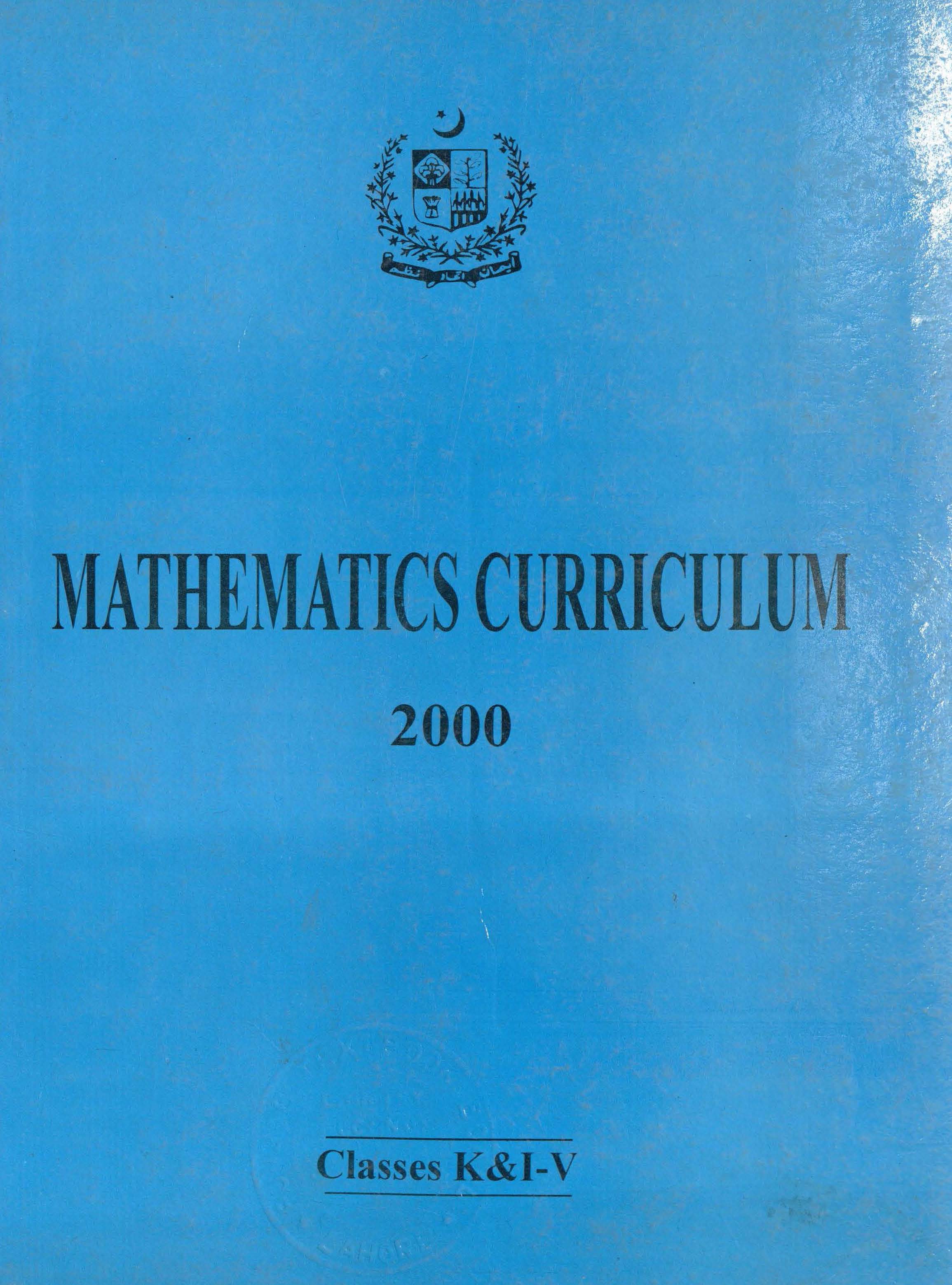 Mathematics Curriculum (Grade I-V)