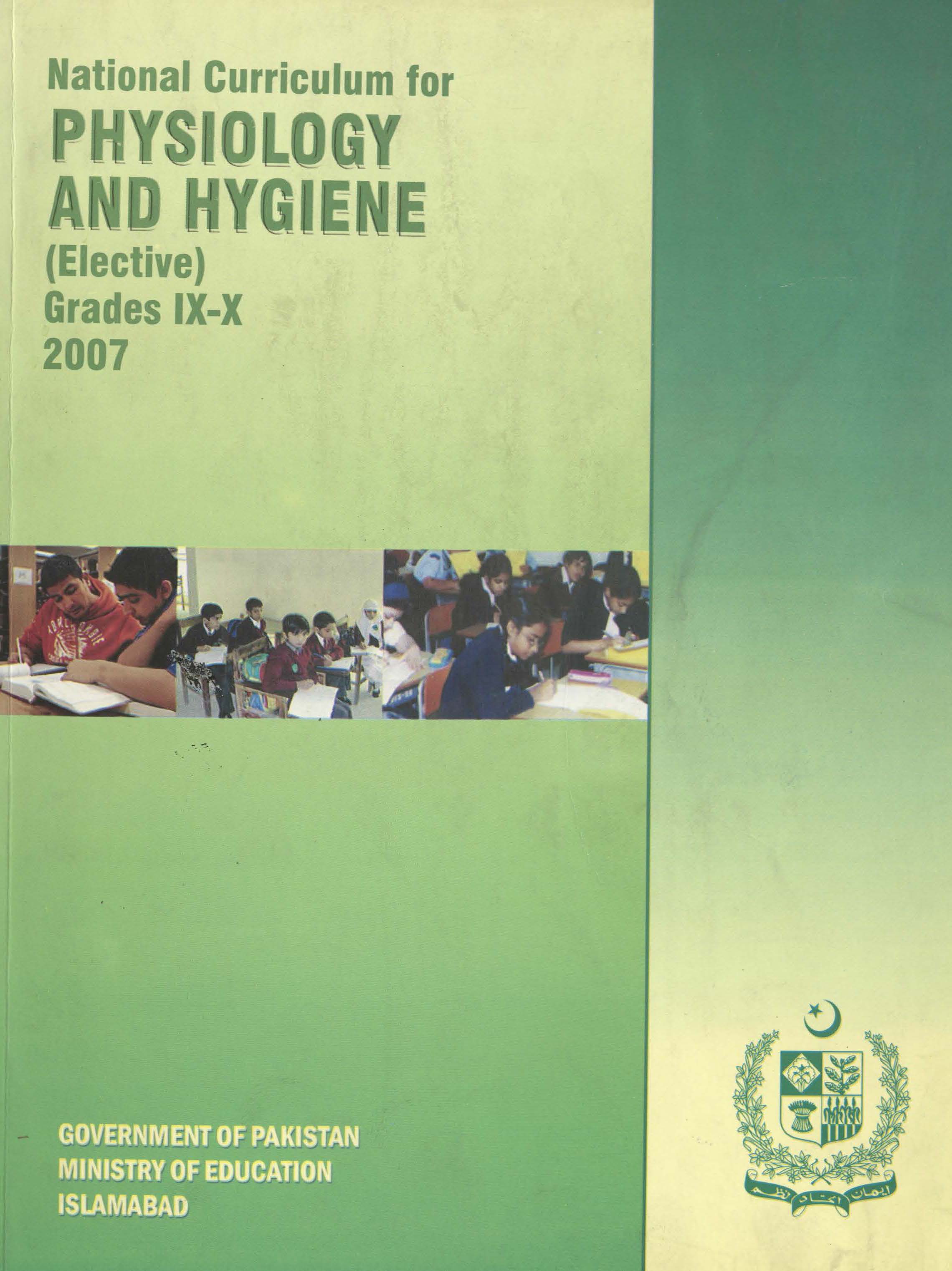 National Curriculum for Physiology and Hygiene (Grade IX-X)